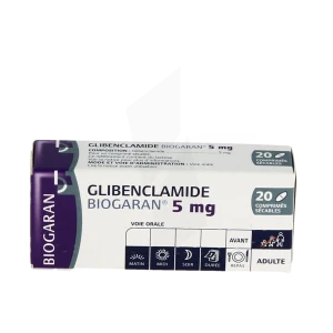 Glibenclamide Biogaran 5 Mg, Comprimé Sécable