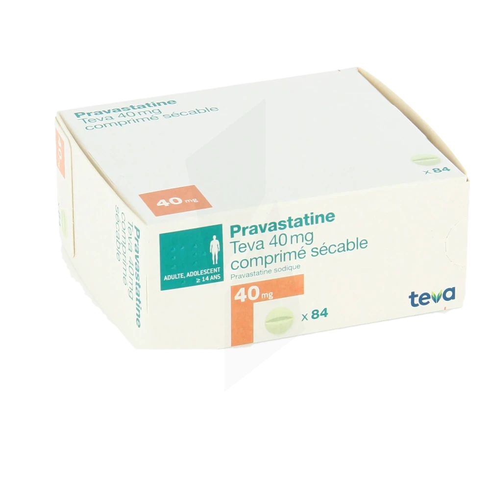 Pravastatine Teva 40 Mg, Comprimé Sécable