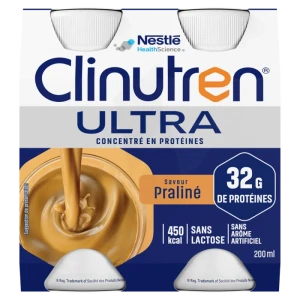 Clinutren Ultra Nutriment Praliné 4 Bouteilles/200ml