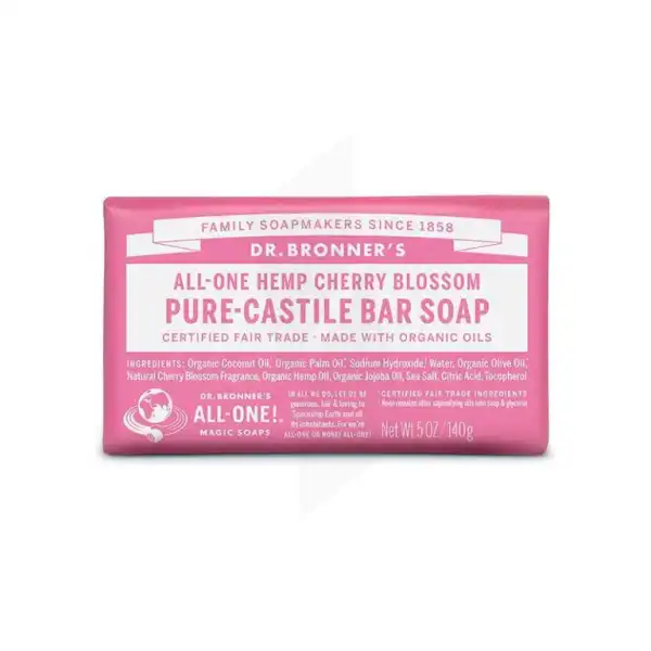 Dr Bronner's Pain De Savon Fleur De Cerisier 140g