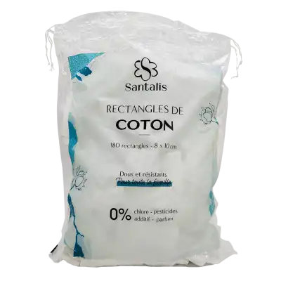Santalis Soin du quotidien Rectangle Coton Sachet/180