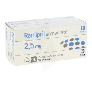 Ramipril Arrow Lab 2,5 Mg, Comprimé Sécable