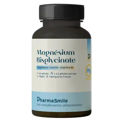 Pharmasmile Magnésium Bisglycinate Gélules Pot/90 à NOROY-LE-BOURG