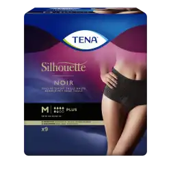 Tena Silhouette Plus Slip Absorbant Noir M Sachet/9 à VILLENAVE D'ORNON