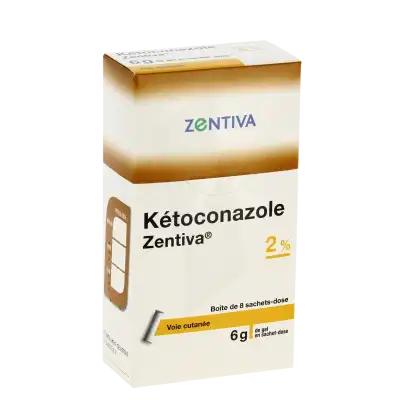 Ketoconazole Zentiva 2 %, Gel En Sachet-dose à BRUGES