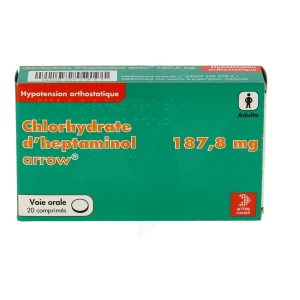 Chlorhydrate D'heptaminol H2 Pharma 187,8 Mg, Comprimé