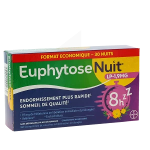 Euphytose Nuit Lp 1,9mg Comprimés Boîte De 30