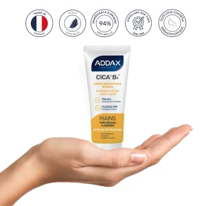 Addax Cica+b5 Crème Mains Réparatrice Intense Tube De 50 Ml