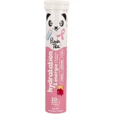 Panda Hydratation & Energie Past Effervescente Rose Citron Tube De 20 à QUINCAMPOIX
