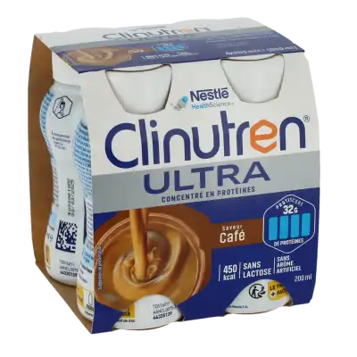 Clinutren Ultra Nutriment Café 4 Bouteilles/200ml à Gourbeyre